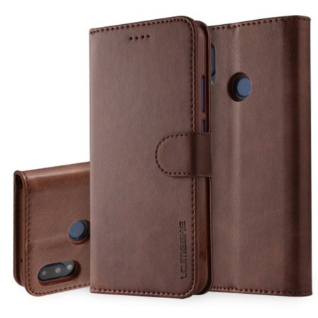 LC.IMEEKE Cover for Huawei P20 Lite & Nova 3e - Brown