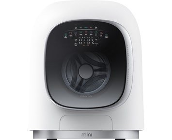 Roborock ZEO Mini Vask/Tørk ( Hvit/Sølv) - Mini kombinerad tvätt/tork med 1 kg kapacitet