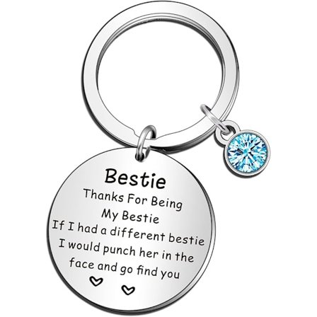 Bestevenn gaver, bestevenn nøkkelring, gave til henne søster, kvinner, bursdag, jul, vennskap nøkkelring, gave