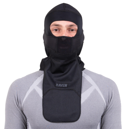 Raven Balaclava Hjälmluva Svart/Grå One Size