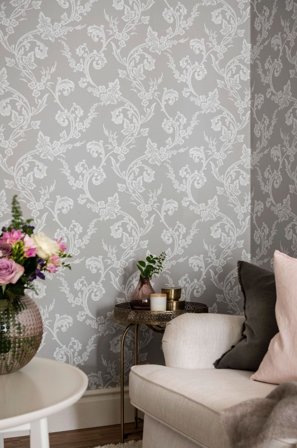 Duro Johannelund 386-03 Tapet Duro 1900 Grå, Färg & tapeter