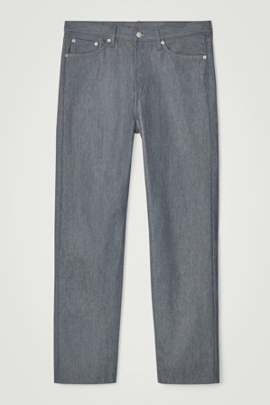COS Homme Jean Droit Signature in Bleu