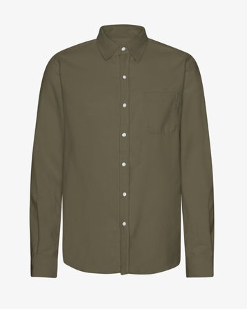 Organic Flannel Shirt - Dusty Olive - Male - S