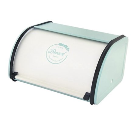 Brødboks i jern, kjøkkenoppbevaringsbeholder med rullelokk, multifunksjonell brød- og kakeboks for stue, skap (FMY)