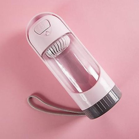 1:a Bärbar 300 ml vattenflaska för husdjur med aktivt kolfilter för hundar