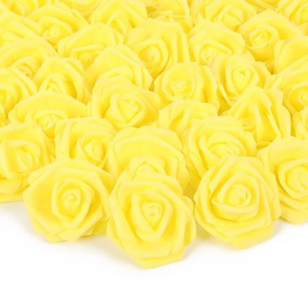 100 kpl keinotekoisia ruusupäitä, vaahtomuoviruusuja DIY-hääkimppuihin, keskipisteisiin, järjestelyihin, juhliin ja kodin sisustukseen