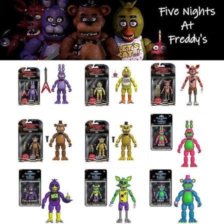 Five Nights at Freddy's Springtrap -setti, 9 nivellettyä toimintahahmoa, Jst. Tyyli D Freddy_xx