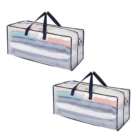 Gennemsigtig PP vævet flyttepose 2-pakke