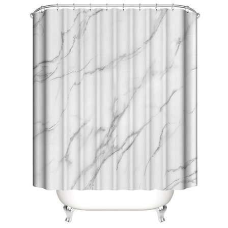 3D-printat duschdraperi - 165*180cm marmorering