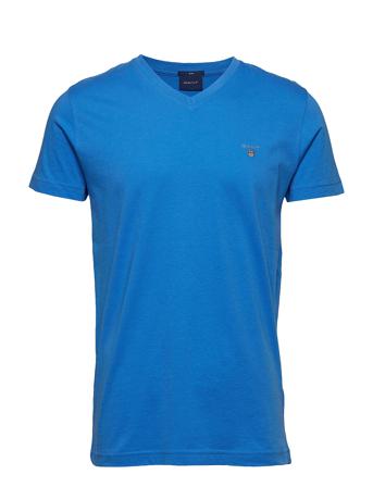 Original Slim V-Neck T-Shirt T-shirts Short-sleeved Blå GANT