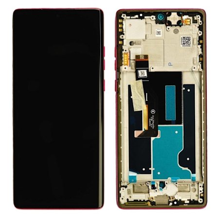 Motorola Edge 50 Fusion LCD Display with Frame Original - Hot Pink