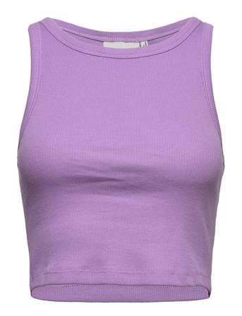 Drewgz Cropped Top Crop Tops Sleeveless Crop Tops Lilla Gestuz*Betinget Tilbud