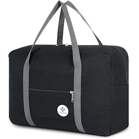 Underseat Cabin Bag til flyselskaber - Sammenfoldelig rejseduffel taske Holdall Tote Carry on bagage til overnatning til kvinder og mænd