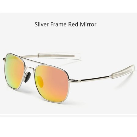 Trendiga Svarta US Army MILITÄRA Polariserade Pilot Solglasögon Herr Märke American Optical Polariserade Solglasögon Oculos De Sol