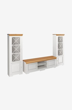 Loft24 - Väggskåp Lisa 3 Delar - Vit - TV-bänkar & mediabänkar - Från Homeroom