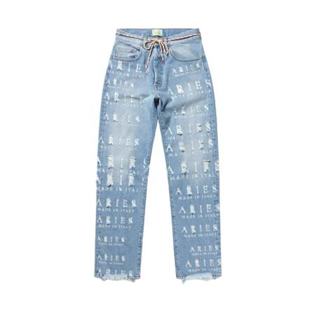 Aries, Flared Jeans Blauw, Heren, Maat:W28