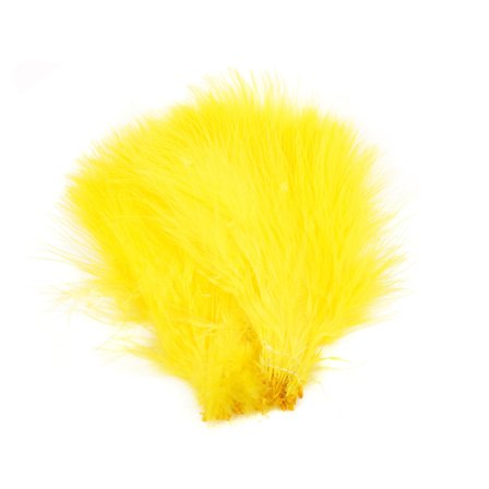 Natures Spirit Fish Hunter Blood Quill Marabou - Lemon Yellow