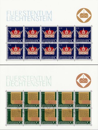 Liechtenstein 1971 - MICHEL 546-547 - Stemplet miniark