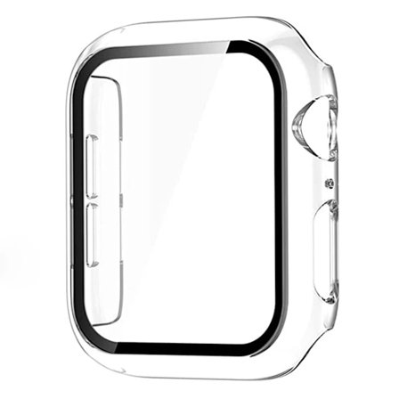 Glas+Skal kompatibelt Apple Watch-fodral 9 8 7 6 SE 5 iWatch Tillbehör Skärmskydd Apple Watch serie 44mm 40mm 41mm 45mm 42mm 38mm
