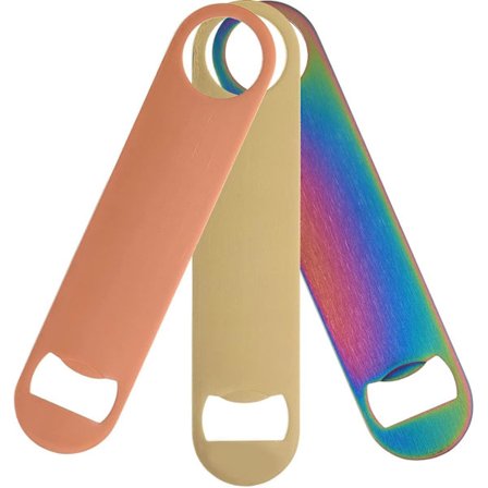 3-delad platt flasköppnare, kraftig platt flasköppnare kylare för polis bartender