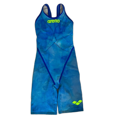 Tie dye blå tävlingsbaddräkt från Arena carbon glide