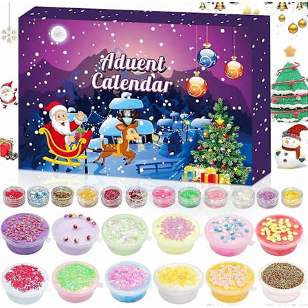 Adventskalender modellering leire, julekalender 2023, 24 dagers nedtelling adventskalender, julegave til jenter barn -CHN
