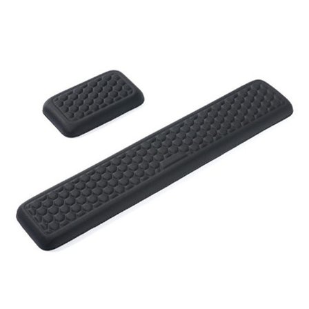 Håndboldstøtte til berøring og spil, håndledsstøtte, ergonomisk memory foam håndstøttesæt til skrivebord og spil (sort)