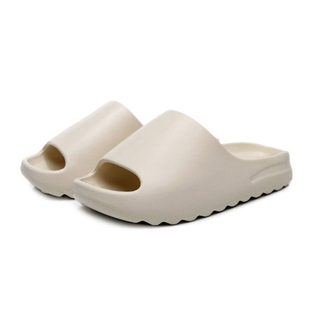 Fritidstøfler Tykk Plattform BEIGE 36-37