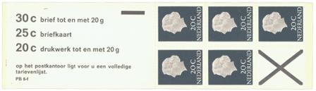 Holland 1972 - Frimærkehæfte NVPH PB6fFp - Postfrisk