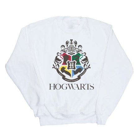 Harry Potter Dam/Dam Hogwarts Crest Sweatshirt L Vit