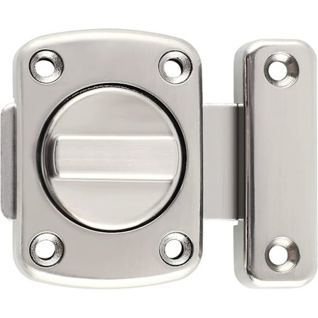 Portlåse Glidebolt-låse Lås, Sikkerhed Dobbeltsidet Port Hardware, Børstet Finish