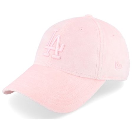 New Era - MLB Rosa adjustable Keps - Los Angeles Dodgers Womens Velour 9FORTY Pink Adjustable @ Hatstore