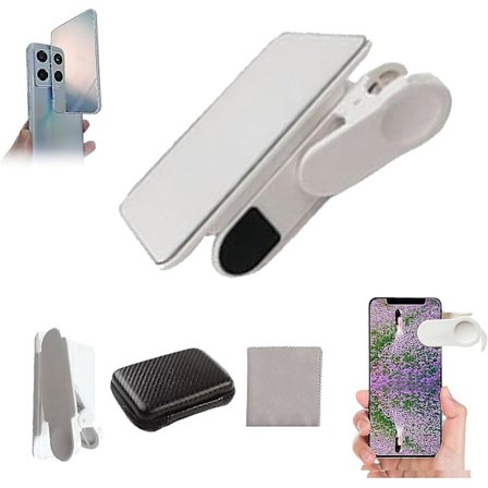 Smartphone Camera Mirror Reflection Clip Kit, Mobiltelefon Reflection Camera Clip Selfie Reflector, Mobile Phone Shooting Supplies