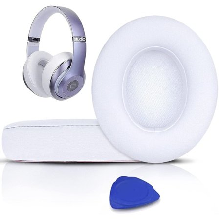 Ersättnings öronkuddar till Beats Studio 2 & Studio 3 Trådbundna och trådlösa hörlurar Vit