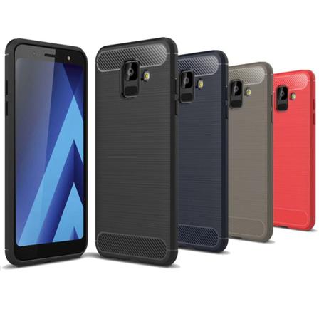 Stöttåligt Armor Carbon Tpu-skal Samsung A6 2018 - Fler Färger Svart