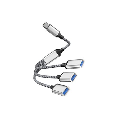 Typ-C till 3-portars USB-hubb splitteradapter