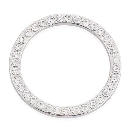 Bildekoration Kristall Rhinestone Bilring Logodekal, Damdelar Autodelar,