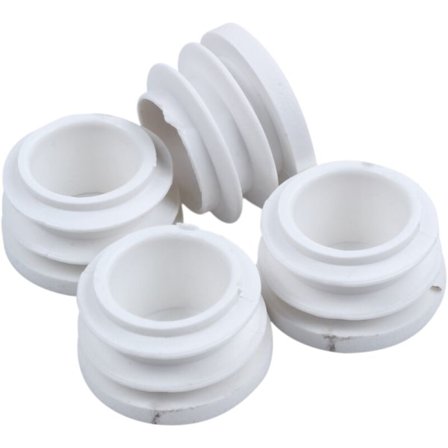 4 stk 19 mm diameter plast endehette plugg rør rør innlegg bung hvit