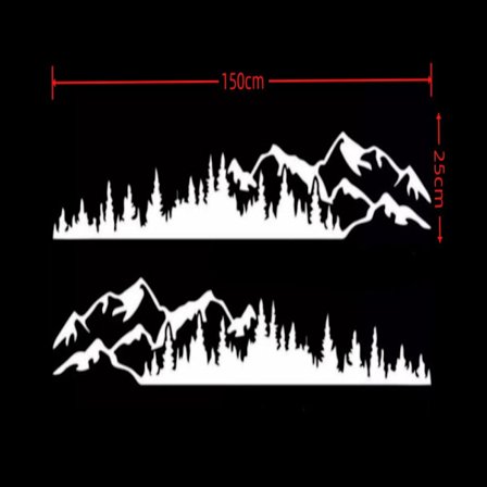 Rv Camper Dekaler Jeep Body Dekaler VIT 150X25CM