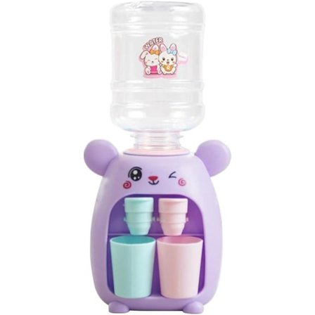 Vannkjøler Leke Mini Vannmaskin Leke Drikk Vannmaskin Leke for (Lilla)