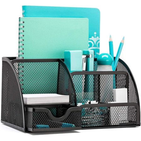 Net skrivebordsopbevaringsboks Skrivebord Stilfuld penneholder 6 pakke Kontorartikler Penneholder Opbevaringsboks til hjemmekontor