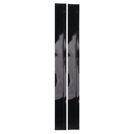 2 stk. Køkken Bred Spaltefylder Strimmel Anti Olie Forseglingsstrimmel T Formet Silikone Komfur Spalte Dæksler til Køkken Komfur Sort 63,5 cm / 25 