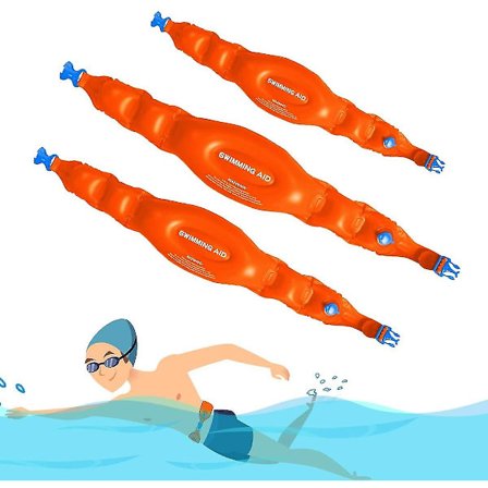 Oppustelig svømmebæltesæt 3 stk. til børn og voksne svømmehjælpemiddel opdriftsbælte