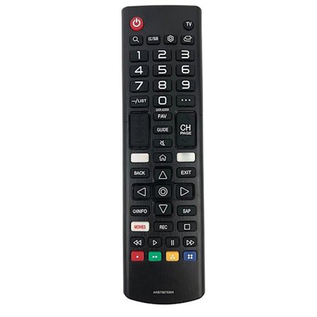 Ergonomisk erstatningsfjernkontroll AKB75675304 for 32LM570BPUA 32LM620BPUA TV-er 10m signaldekning rask synkroniseringsdesign