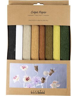Krepppapier 8er-Pack Natur