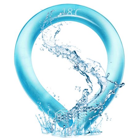 Nackekjøler Gjenbrukbar Nackekjøler Bærbar Kjølende Halsomslag for Sommervarme Håndfri Kjølepakke