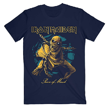 Iron Maiden Unisex Adult Piece of Mind Eddie Bomull T-shirt XL