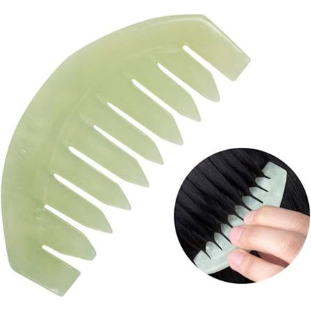 1 stycke jadekam, jade-skrapning och skrapningsmassageverktyg