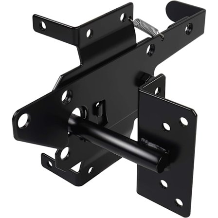 Grindporter for treporter av treverk, kraftig stolpemontering, automatisk tyngdekraftsperre