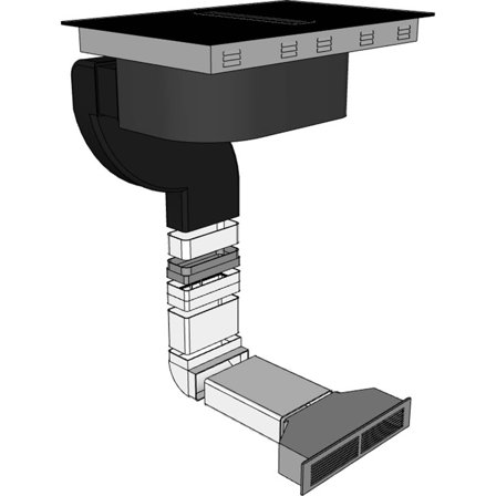Thermex Recirkulationskit inkl. sockelgaller till TXE80